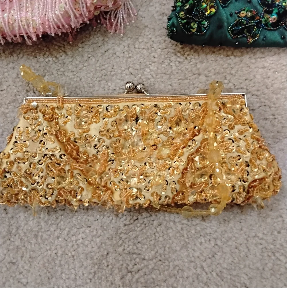 Set Of 5 Beaded Evening Bags - Picture 2 of 5